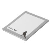 Standing Canary Bird Notepad (Rotated)