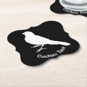 Standing Canary Bird Paper Coaster (Angled)