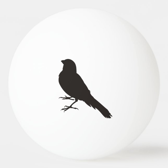 Standing Canary Bird Ping Pong Ball (Back)