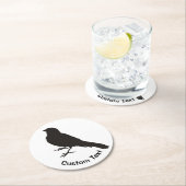 Standing Canary Bird Round Paper Coaster (Insitu)