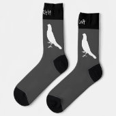 Standing Canary Bird Socks (Left)