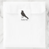 Standing Canary Bird Square Sticker (Bag)