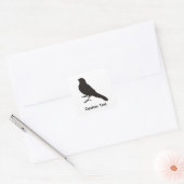 Standing Canary Bird Square Sticker (Envelope)