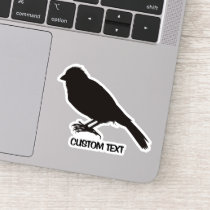 Standing Canary Bird Sticker