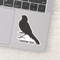 Standing Canary Bird Sticker