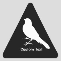 Standing Canary Bird Triangle Sticker