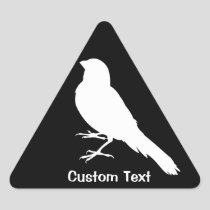 Standing Canary Bird Triangle Sticker