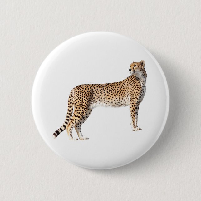 Standing cheetah button (Front)