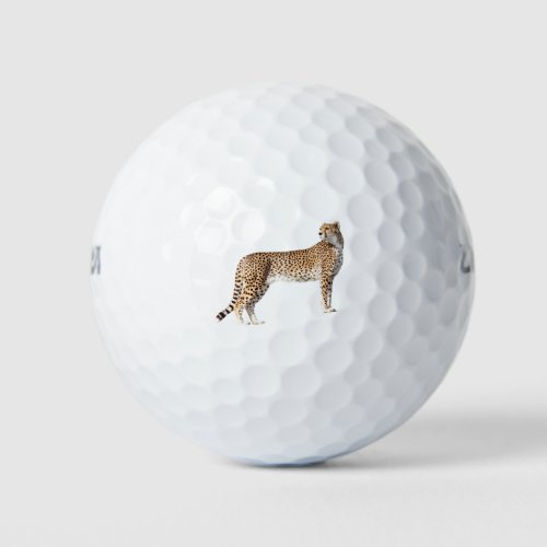 Standing cheetah golf balls