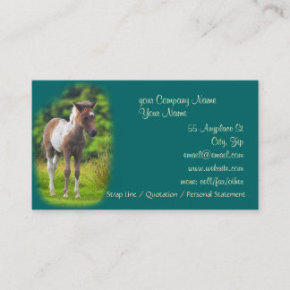 Standing Dartmoor Pony Foal business card