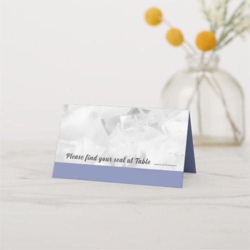 Standing Escort or Place Cards White Floral