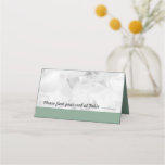 Standing Escort or Place Cards White Floral
