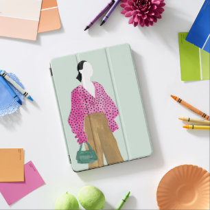 Standing Fashion Figure - Polka Dot Top iPad Pro Cover