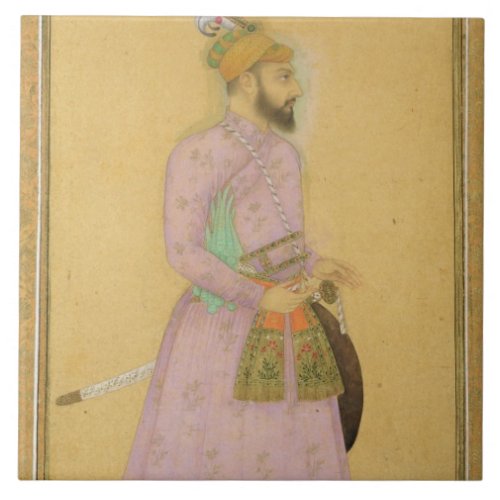 Standing figure of a Mughal prince from the Small Ceramic Tile