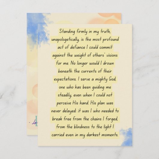 Standing Firm in Truth (Front/Back)