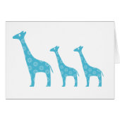 Standing Giraffes (Blue) (Front Horizontal)