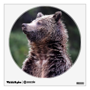 Standing Grizzly Bear Wall Sticker
