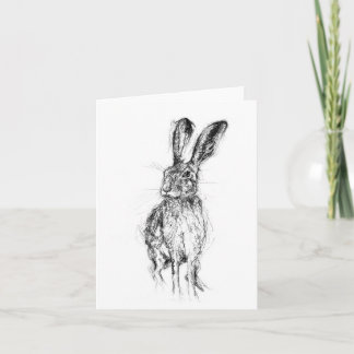 Standing Hare Thank You Card