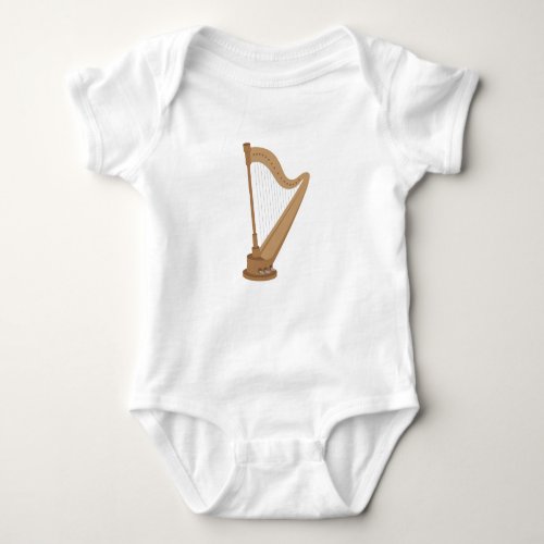 Standing Harp Baby Bodysuit