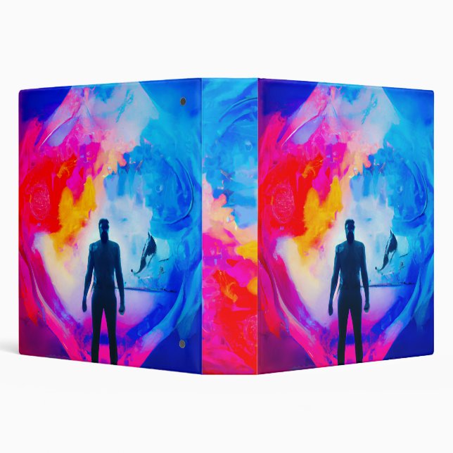 Standing in Colors 3 Ring Binder (Background)