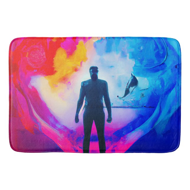 Standing in Colors Bath Mat (Front)