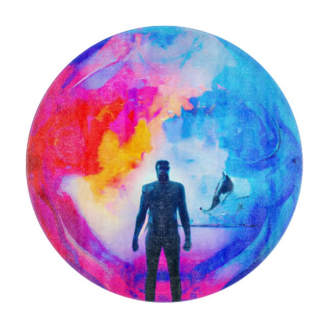 Standing in Colors Cutting Board (Front)