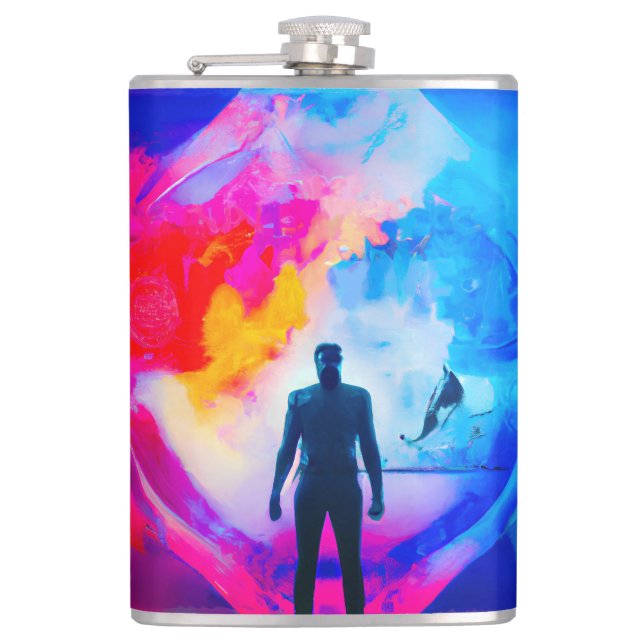 Standing in Colors Flask (Front)