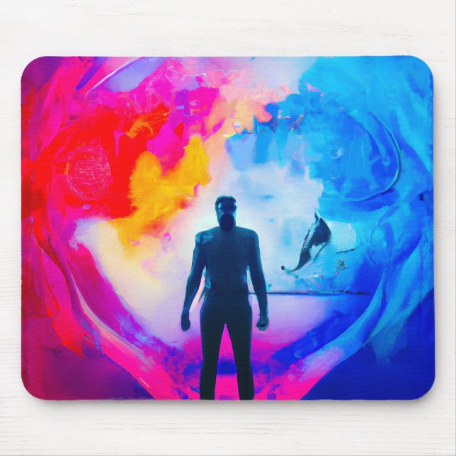 Standing in Colors Mouse Pad (Front)