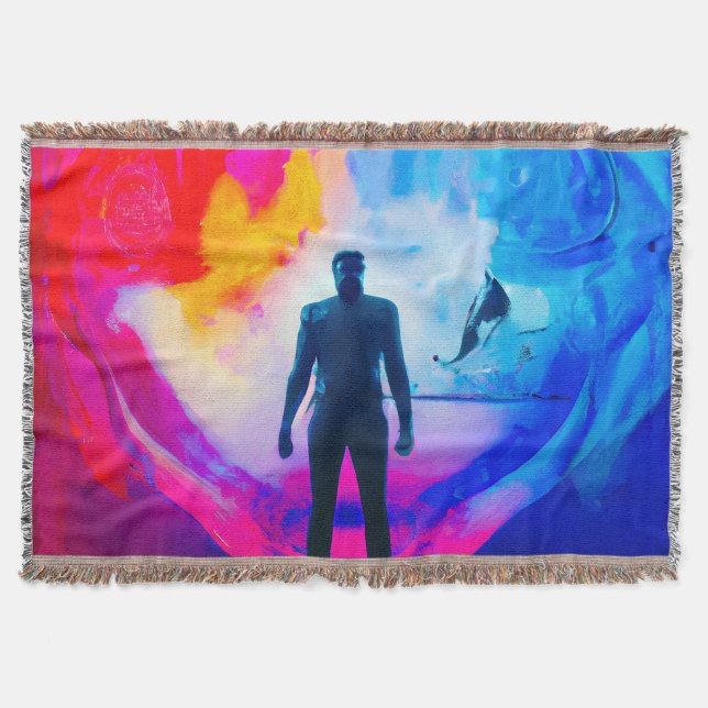 Standing in Colors Throw Blanket (Front)
