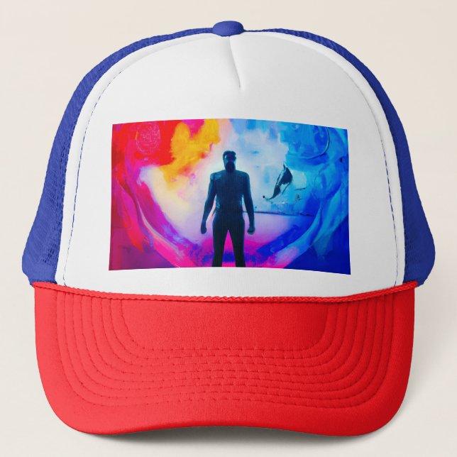 Standing in Colors Trucker Hat (Front)