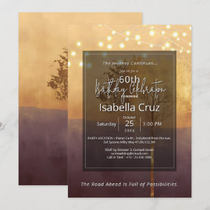 Standing Light   Minimal Design Invitation