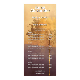 Standing Light Tree Minimal Design Rack Card