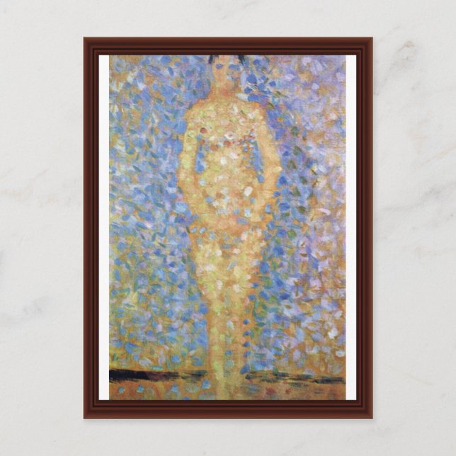 Standing Model (Study For Les Poseuses "") Postcard (Front)