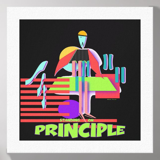 Standing On Principle Wrapped Canvas Photo Tile (Front Set)