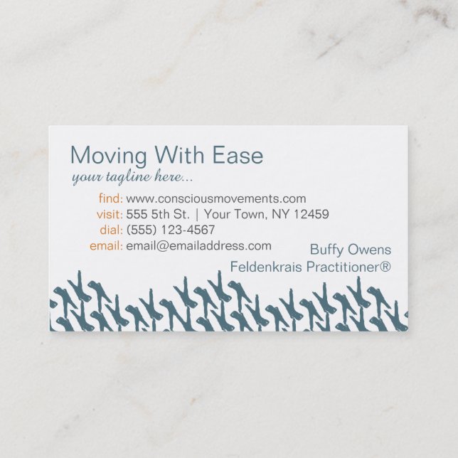 Standing On Repeat Business Cards (Back)