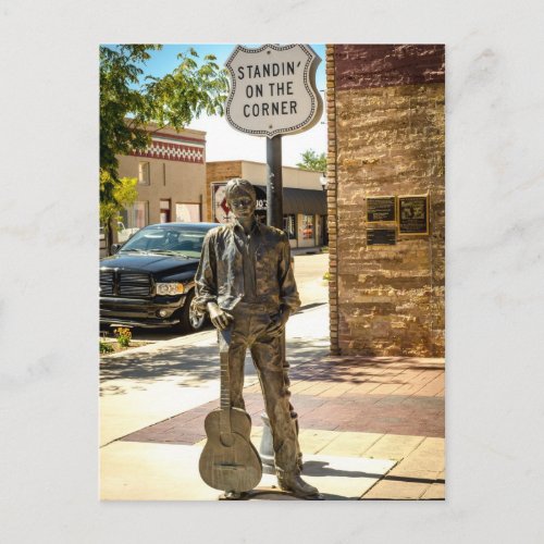 Standing On The Corner in Winslow AZ Postcard