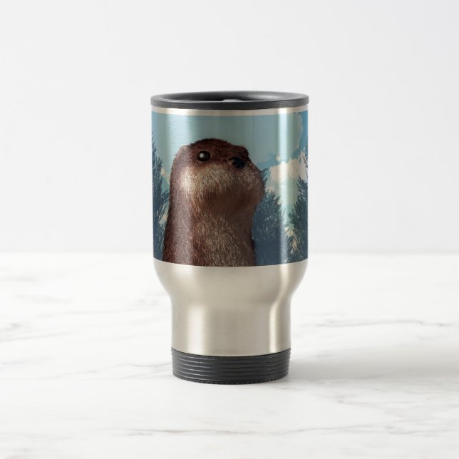 Standing Otter Travel Mug (Center)