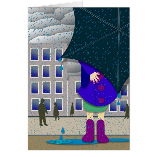 standing out in the rain cards (Front)