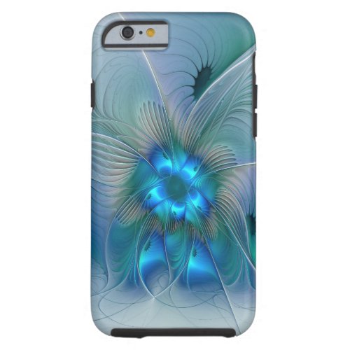 Standing Ovations Abstract Blue Turquoise Fractal Tough iPhone 6 Case