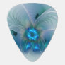 Standing Ovations, Abstract Blue Turquoise Fractal Guitar Pick