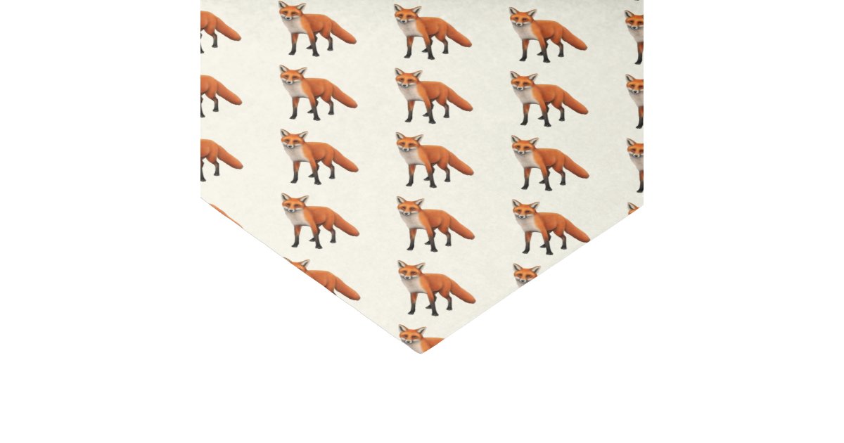 Standing Red Fox Wildlife Tissue Paper | Zazzle