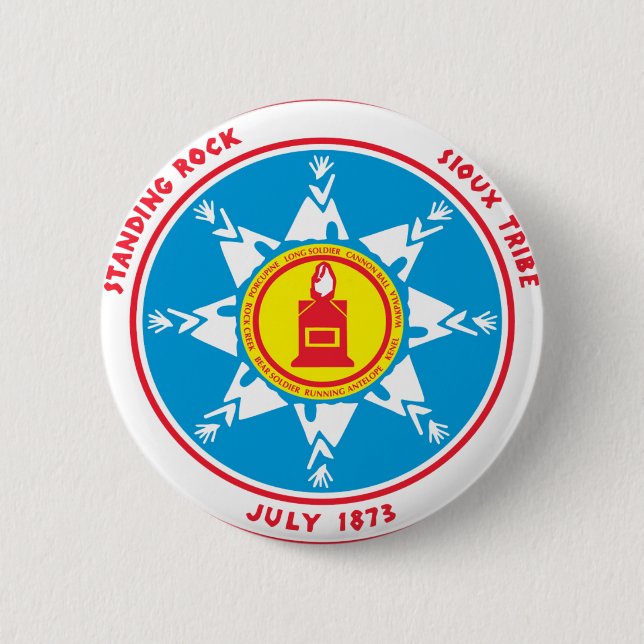 Standing Rock tribe logo Button (Front)