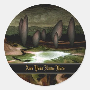 Standing Stone Circle Bookplate Stickers by EarthMagickGifts at Zazzle