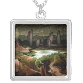 Standing Stone Circle Necklace by EarthMagickGifts at Zazzle