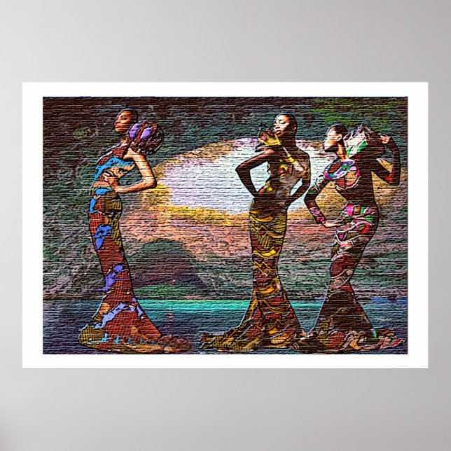 Standing Tall Amongst Haters – Afrocentric Power Poster (Front)