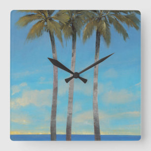 Standing Tall II Square Wall Clock