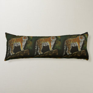 Standing Tiger Safari  Animal Art Body Pillow