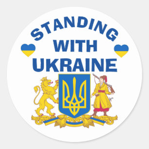 STANDING WITH UKRAINE Stickers