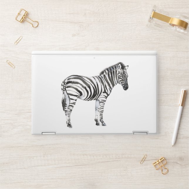 Standing Zebra HP Laptop Skin (Desk)