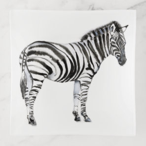 Standing Zebra Trinket Tray